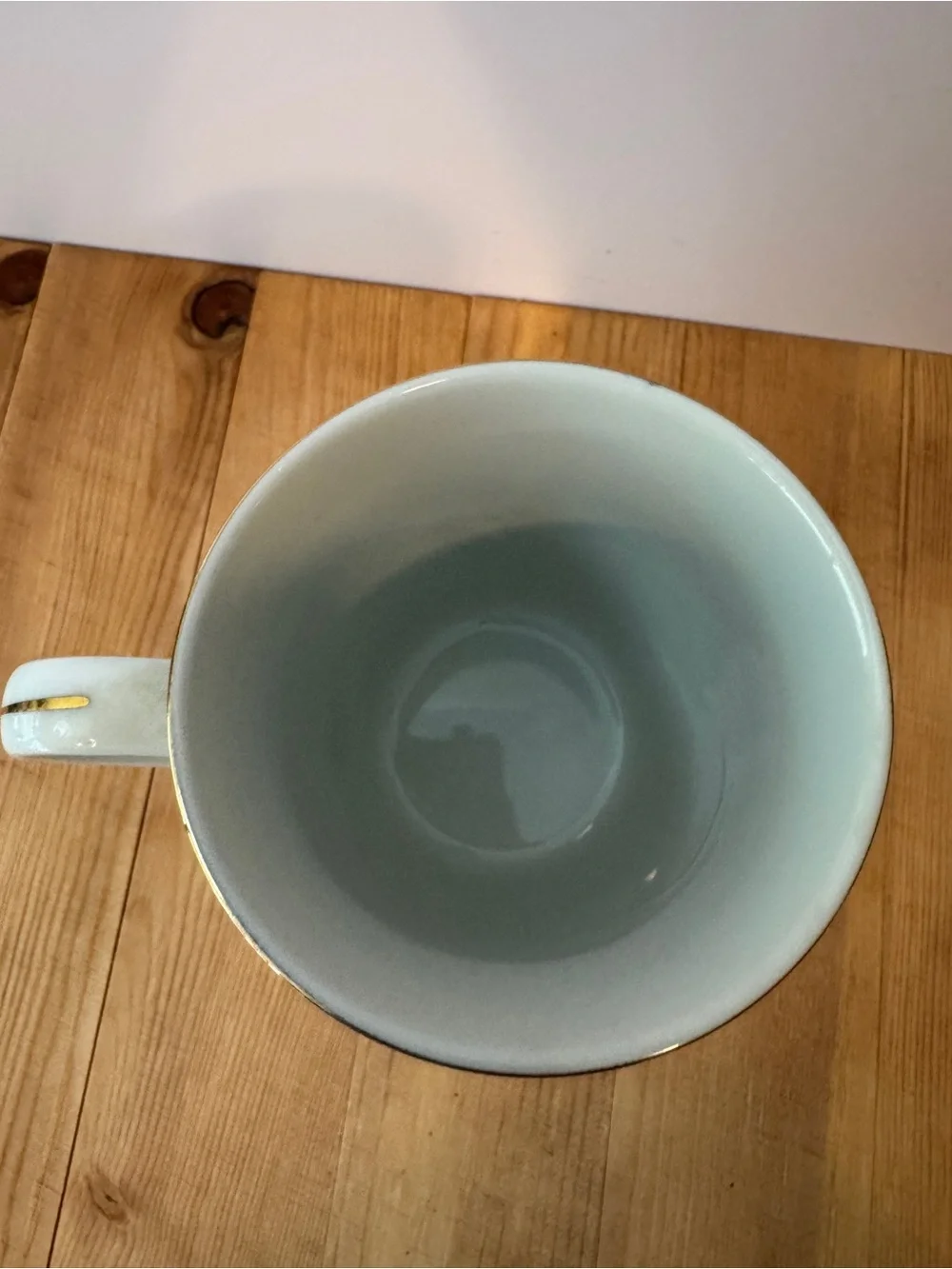 White Ceramic Mug with Vintage Illustration - White